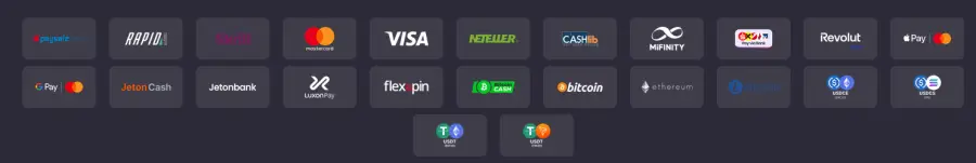 Viele Zahlungsanbieter bei Casinos